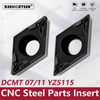CNC lathe insert with inner hole, DCMT07 carbide for steel