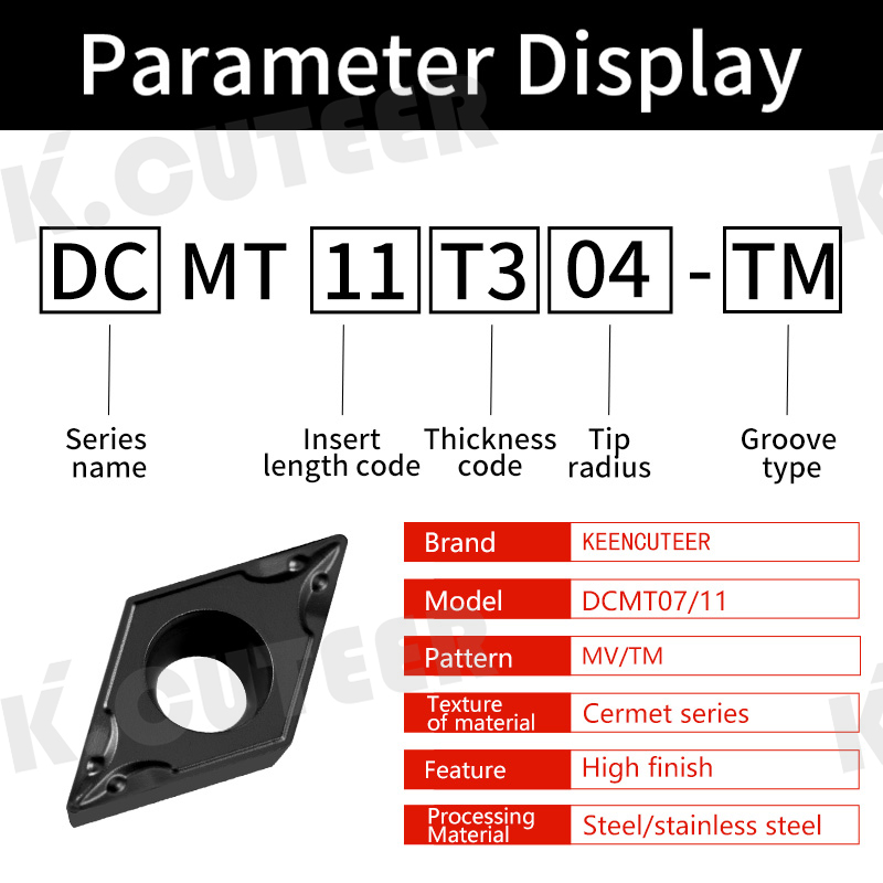 CNC Tool Dcmt Yz6030 Yz5018 Stainless Steel Dedicated External Cylindrical Cutting Head