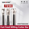 Te90 Double-Sided High-Feed Milling Cutter Bar with 4nkt Inserts