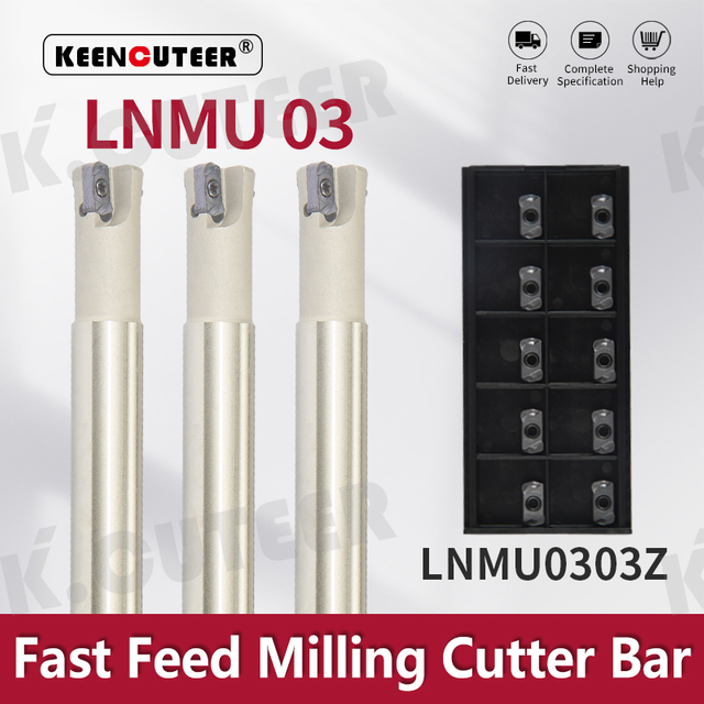CNC Lnmu03 High-Feed Tool Holder Rapid End Milling Cutter