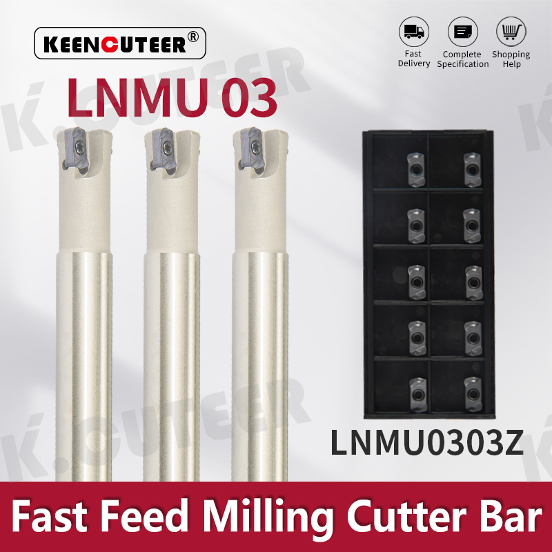 CNC Lnmu03 High-Feed Tool Holder Rapid End Milling Cutter