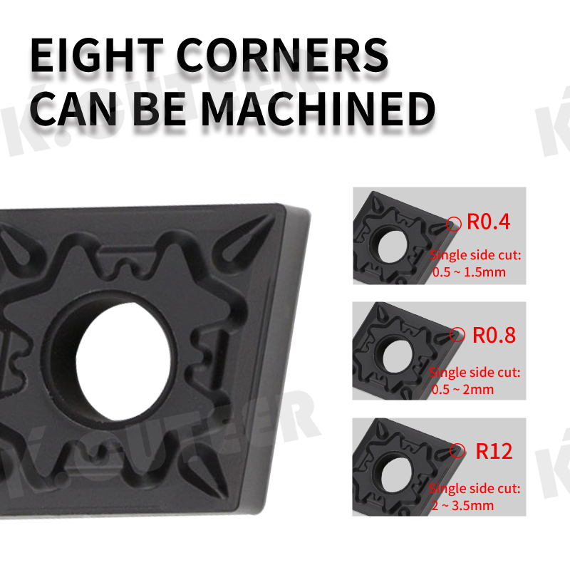 CNMG Blade for Steel CNMG12/16 MA/BF/PR/CQ/PM Carbide Insert for MCGNR/L External Turning Tool