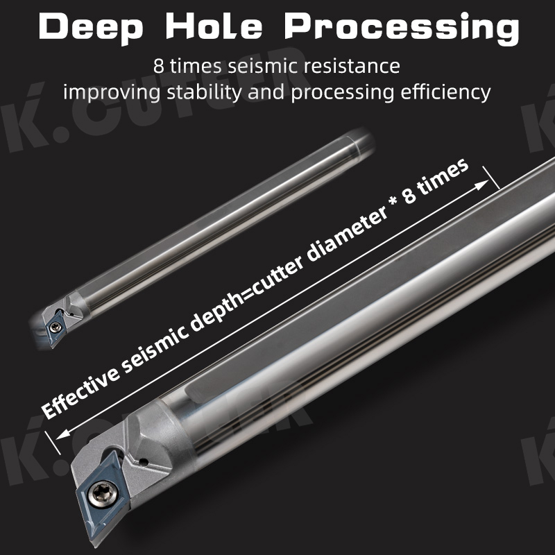  Internal Cooling Turning Tool Tungsten Steel Screw Boring Bar CNC Carbide Blade Lathe Tool