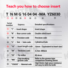 TNMG16 MA/TM/PM YZ6030 YZ5010 YZ5028 JC800 Carbide Insert for MTJNR External Turning Tool 