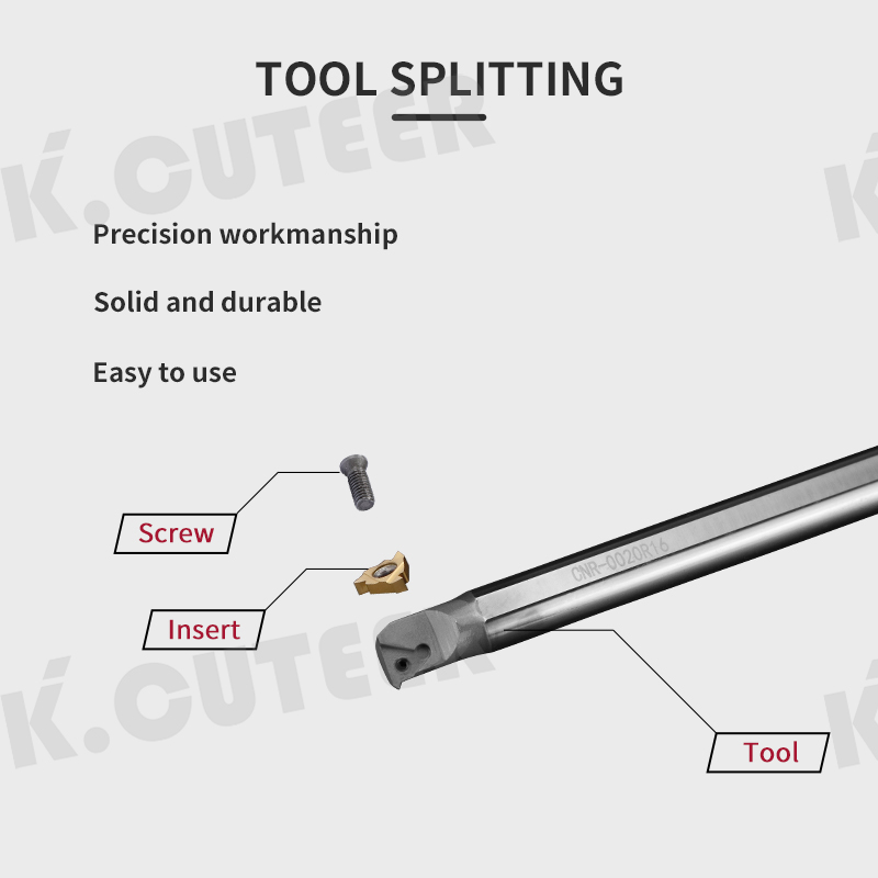 Tungsten steel internal thread cutter is used for 11IR A55 PRC/16IR 1.5 ISO PRC/22IR N60 PRC