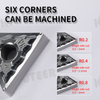 TNMG16 Carbide Insert for Aluminum MTJNR/L External Turning Tool 
