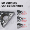 TCGT Carbide Insert for Aluminum STUCR/L External Turning Tool 