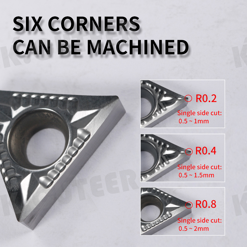 TCGT Carbide Insert for Aluminum STUCR/L External Turning Tool 