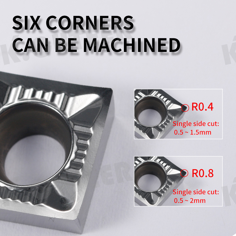SCGT Carbide Insert for Aluminum SSDCN External Turning Tool Blade Lathe Parts CNC Cutter