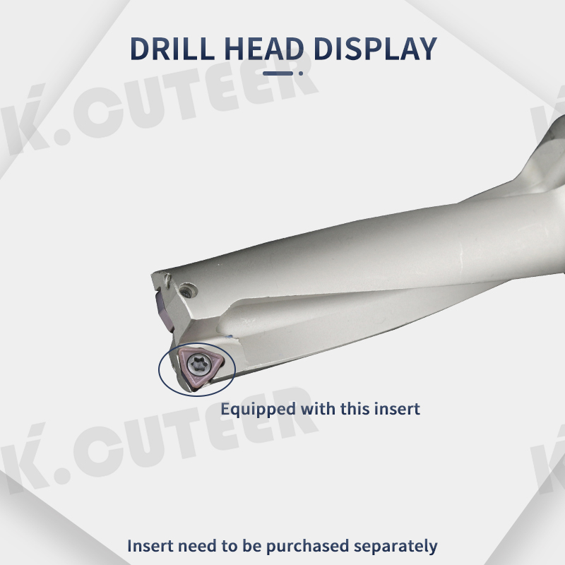 U Drill WC Indexable 5D 16mm-40mm High Quality Drilling