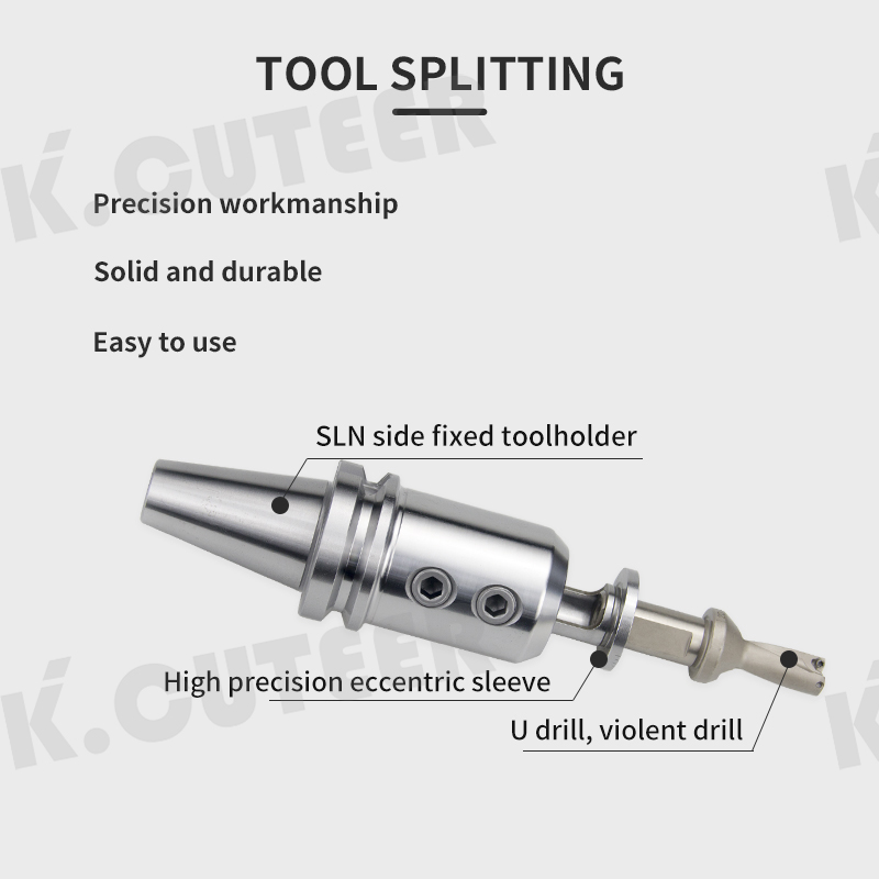 Violent drilling, U drill tool holder, tool holder, deep hole, flat bottom numerical control