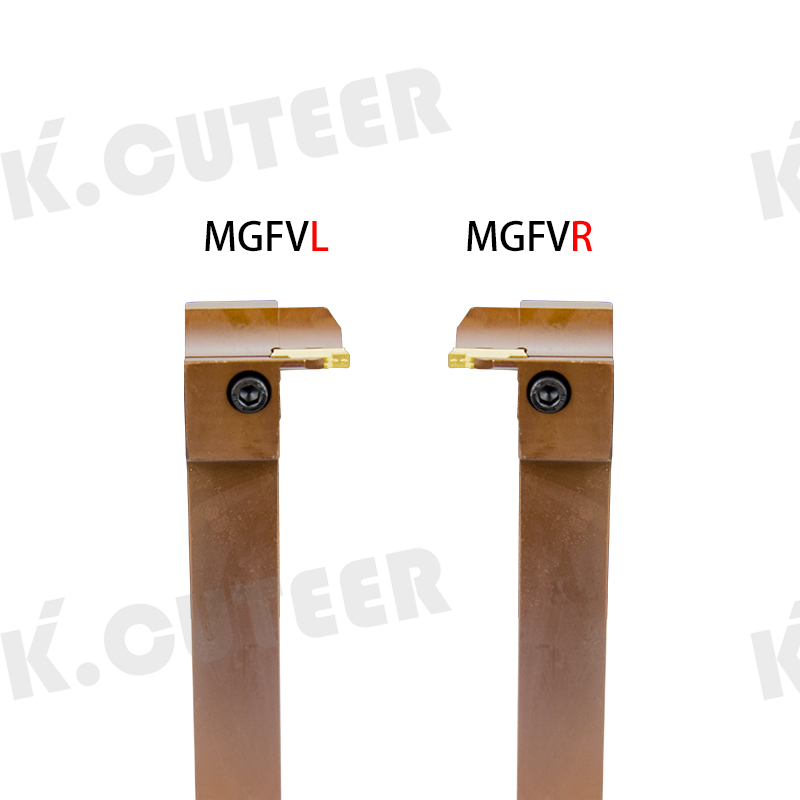 Spring steel 7-Shaped Face Groove Cutter Double Head Turning Tool Holder 