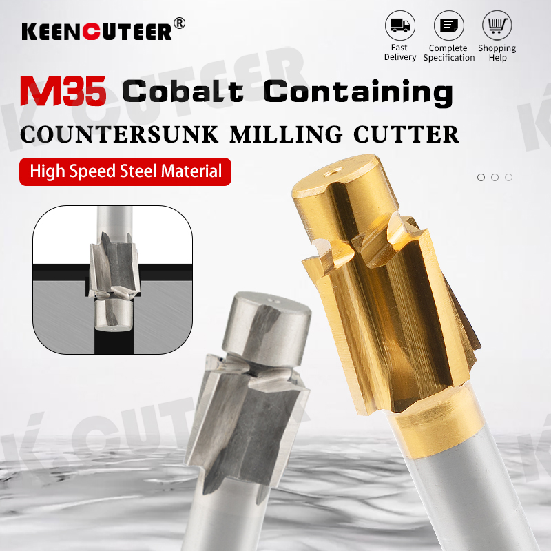 HSS Countersink Milling Cutters / Cobalt-Containing Layer Countersinks / Fully Ground Countersink Drills