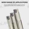LNMU03 Fast Forward Toolholder CNC Machining Center High Efficiency Fast End Mill Cutter Head