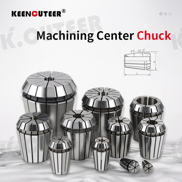 1/5pcs 0.015 ER ER25/32/40 Precision Spring Collet Chuck 1MM-20MM 