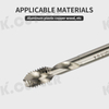 M6*1/M4*0.7/M8*1.25 CNC machining and turning parts aluminum tap