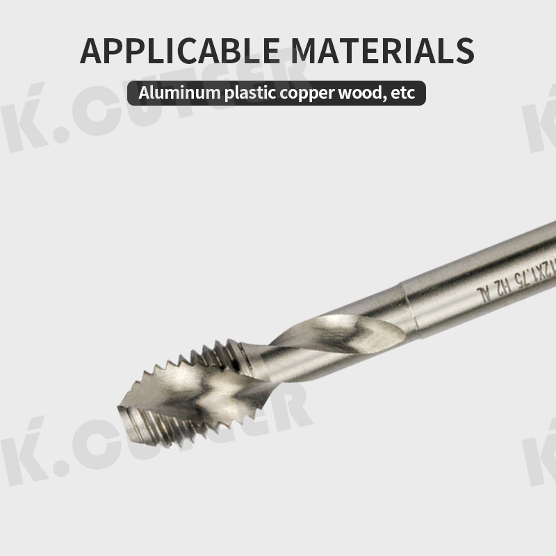 M6*1/M4*0.7/M8*1.25 CNC machining and turning parts aluminum tap