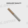 HRC62 tungsten steel end mill special straight shank end mill CNC machine bit
