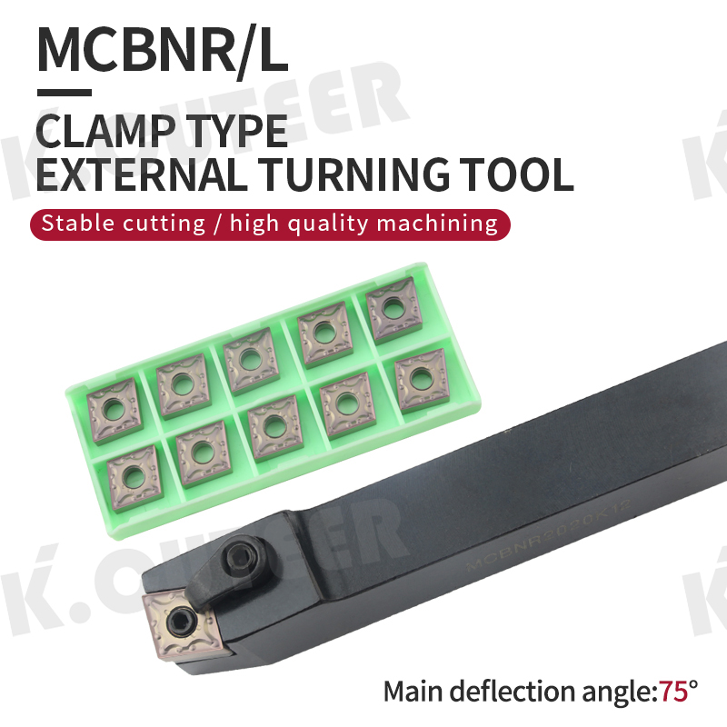 External Turning Tool Holder CNMG12 Carbide Inserts MCBNR/L Lathe Cutting Tools Set
