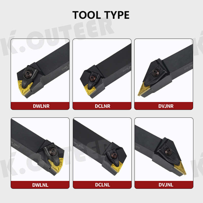 95 Degree CNC External Turning Tool Holder DWLNR/L DCLNR/L DVJNR/L