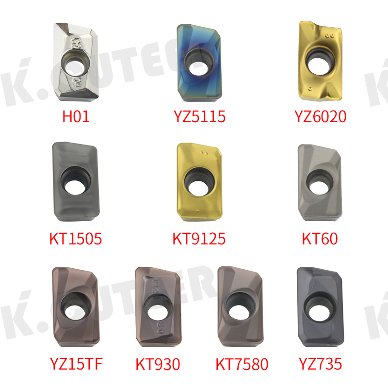 End Face CNC Milling Cutter Disc Helical Milling Cutter Bar Corn Cob Insert APMT1604