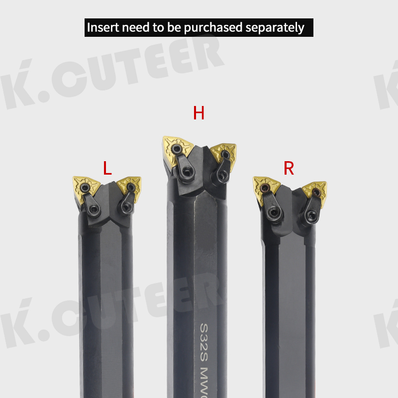 Double-head CNC lathe S25R/S32S-MW08R/S20R-SCLCR09-H cylindrical bore sharing a clamp boring tool