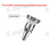 CNC lathe tool 300R/400R machining center right angle end mill cutterhead