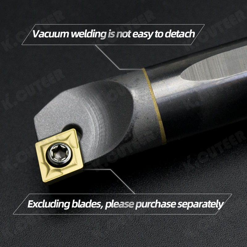 Carbide Blade Lathe Tool Set Tungsten Steel Cutter Bar Internal Hole Turning Tool