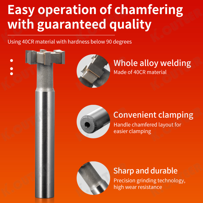 Tungsten Steel T-Slot Milling Cutter for Precision Cutting