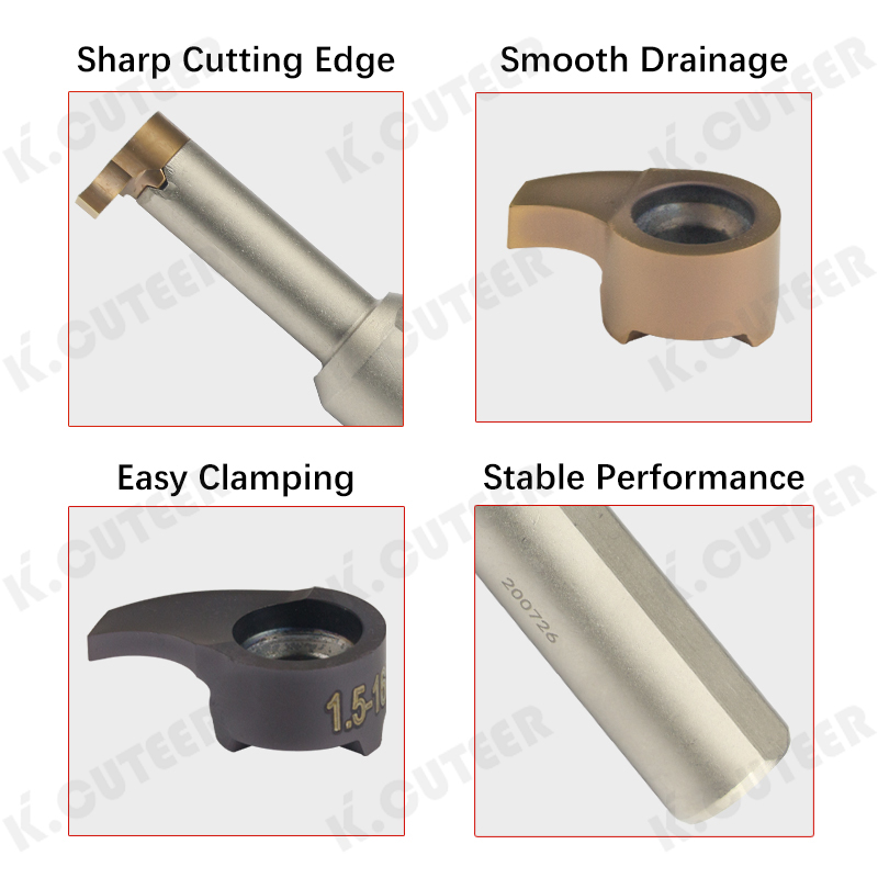 Inner Hole Grooving Tool Holder for Small Holes and Deep Grooves