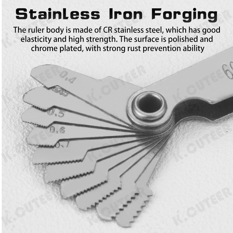 Precision Metric Thread Gauge Set for CNC Pitch Measurement