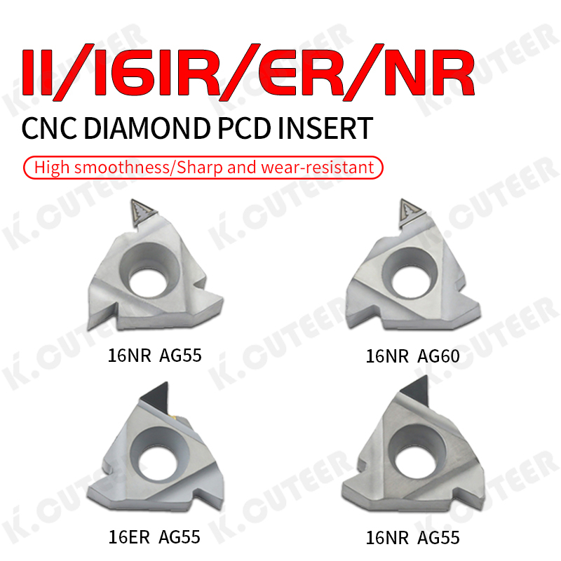 PCD Diamond Tools Carbide Inserts CNC Threading Inserts Indexable Lathe Tools