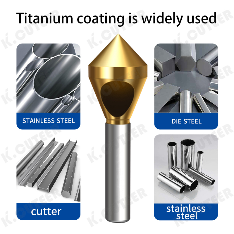 High-Speed Steel Chamfer Cutter with Cobalt Titanium Coating