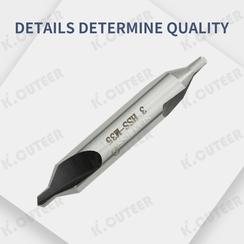 Center Drill for High-Speed Steel Large Spiral Groove Center Drill