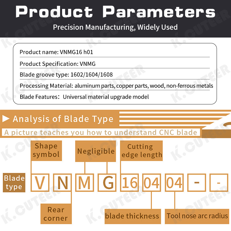 CNC Lathe Insert Vbmt Machining Steel Parts and Aluminum Parts Tools