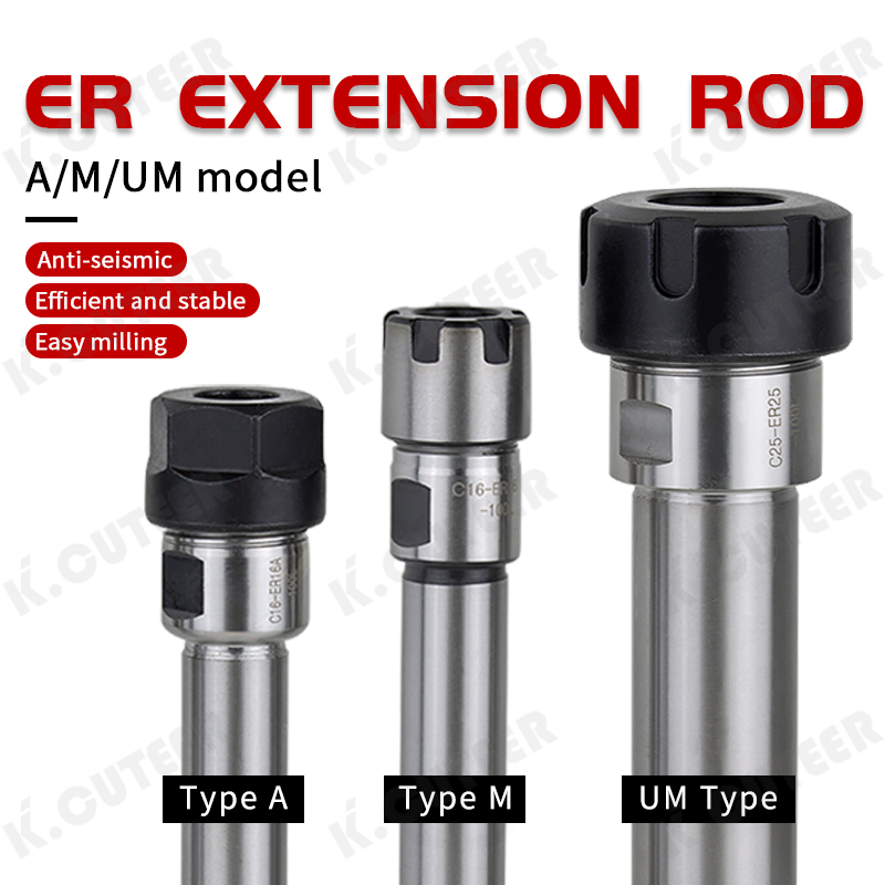 C-ER Precision Engraving Machine Straight Shank Extension Rod Accessory