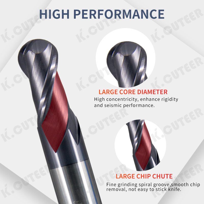 High-Quality Ball Nose End Mill for CNC Machining