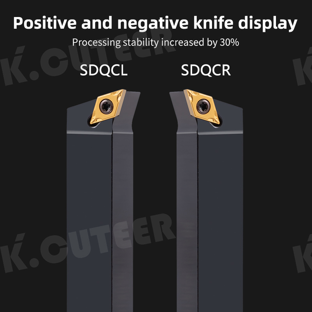 CNC Tool Holder Screw Precision Turning 107° Sdqcr1616h11 External Turning Tool