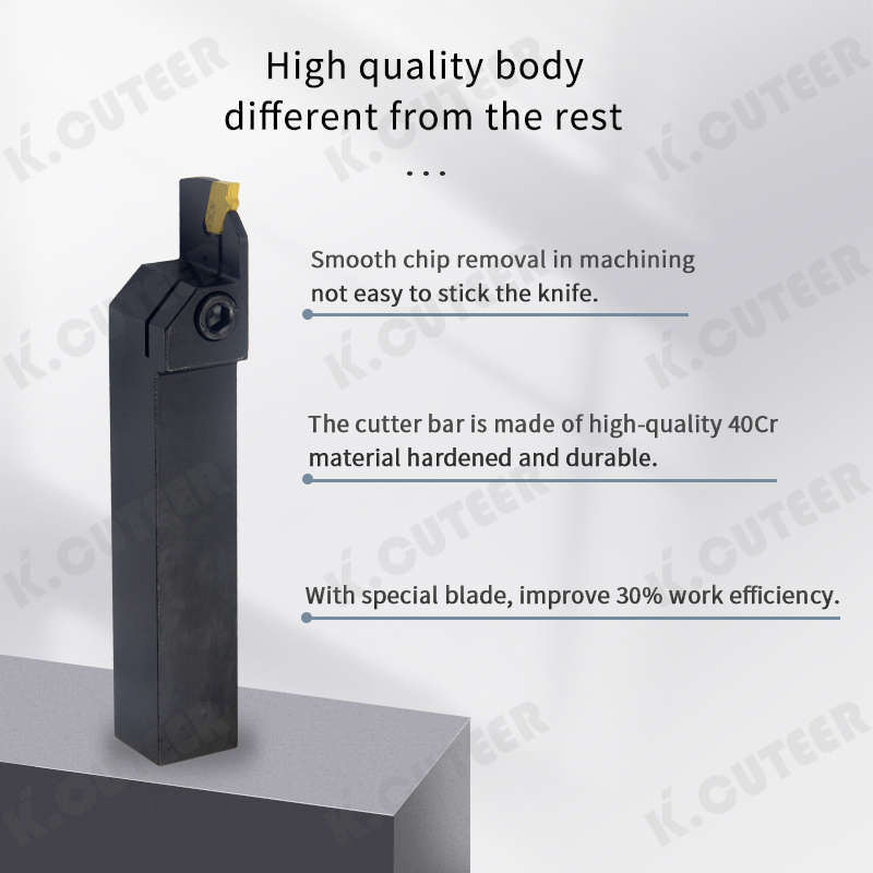 CNC Grooving Tool Cut-off Tool Holder Zq Lathe Tool Grooving Tool