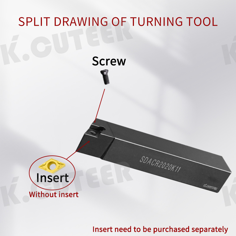 90-Degree Precision Turning CNC Lathe Sdacr CNC External Turning Tool Shank