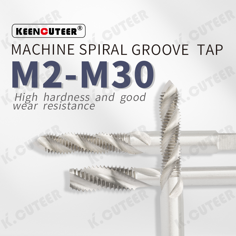 M2 Machine Screw Tap High-Speed Steel Spiral Flute Tap for Stainless Steel