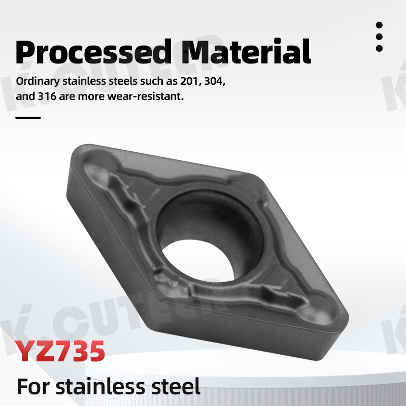 55-Degree Lathe Tool DCMT External and Internal Stainless Steel Special Insert