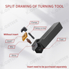 CNC Lathe Tool Holder Mdqnr/L 11 107-Degree CNC Lathe External Turning Tool