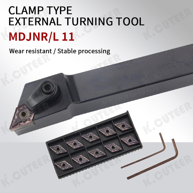 External Turning Tool Lathe Bar Turning Holder and Inserts Yz6020 Inserts Work for Steel