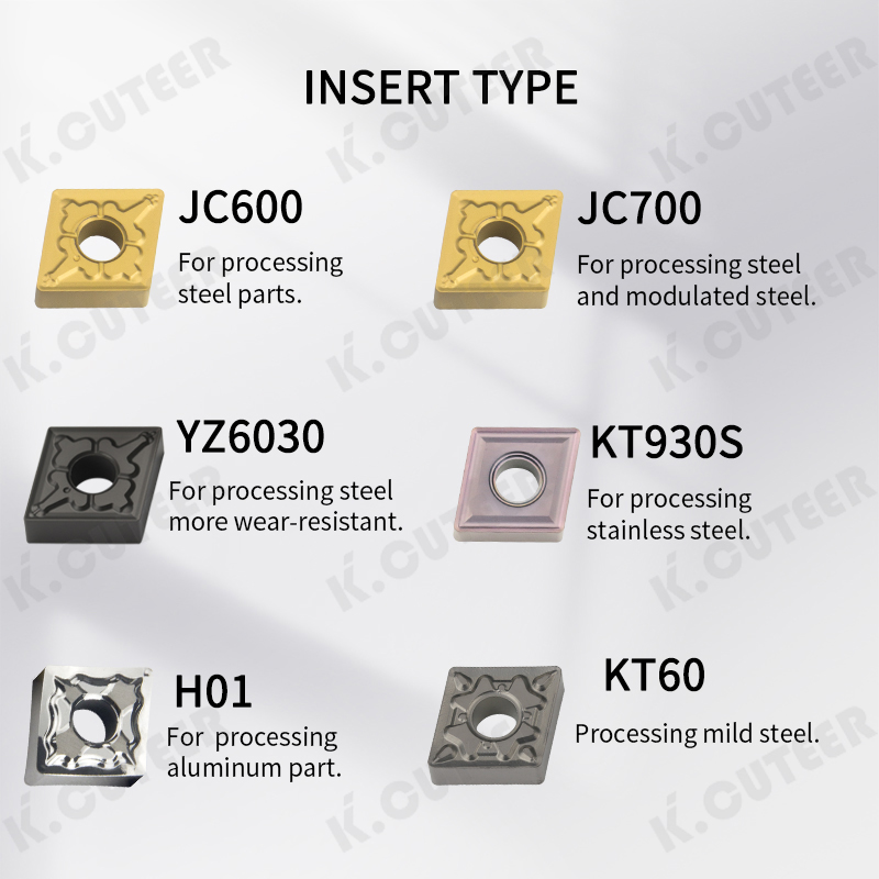 External Turning Tool CNC Machining Tool and Cnmg Carbide Insert Series Combination