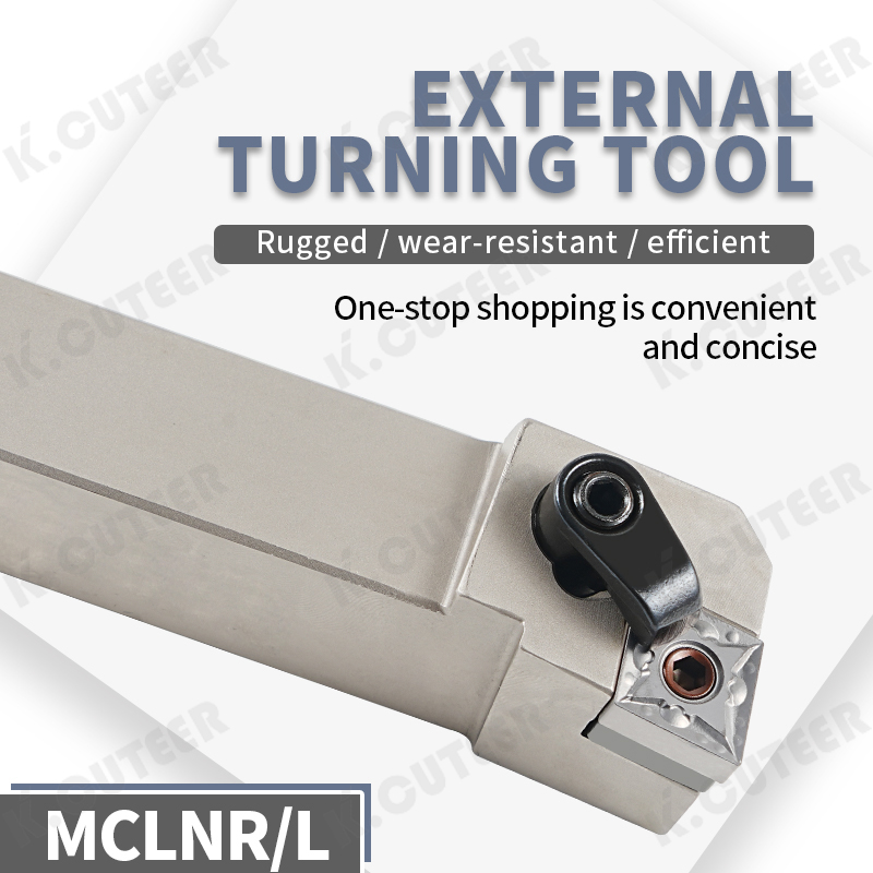 External Turning Tool Holder 95° Mclnr2020K12 Diamond-Face Clamping Spring Steel Tool Holder