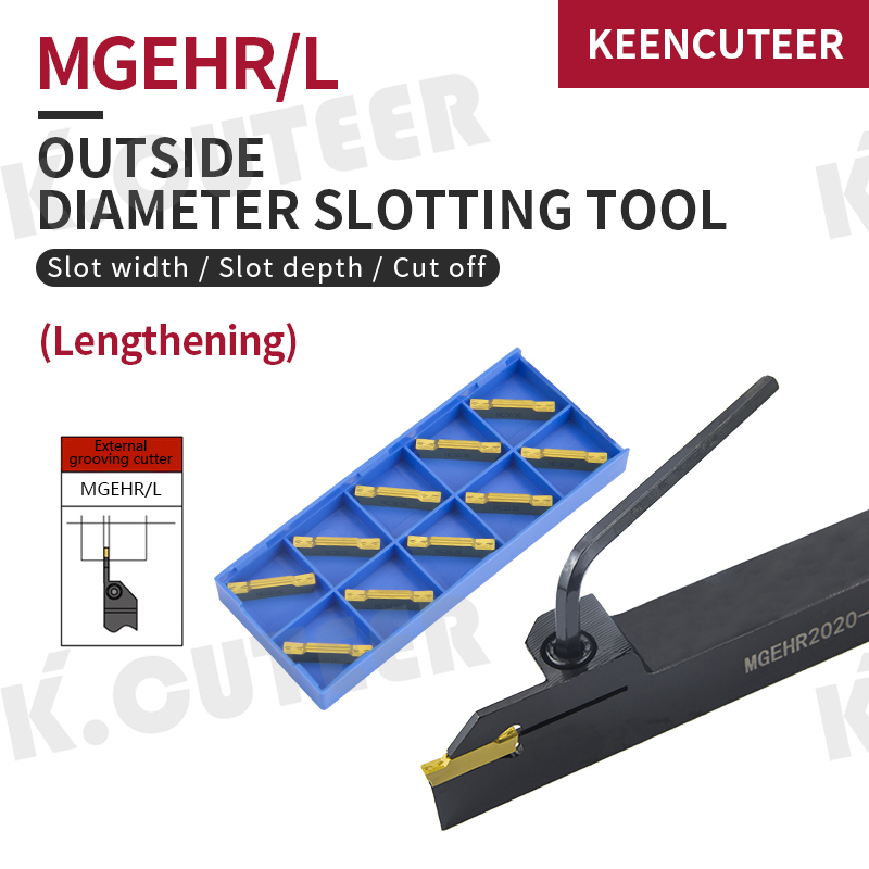 Carbide Insert lengthen MGEHR Straight Shank External Tool Holder Lathe Bar