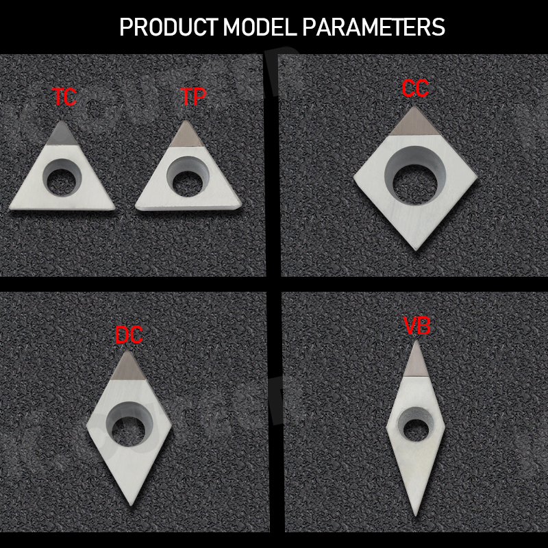 CBN Diamond lathe cutter Single face CNC blade insert Boron Nitride