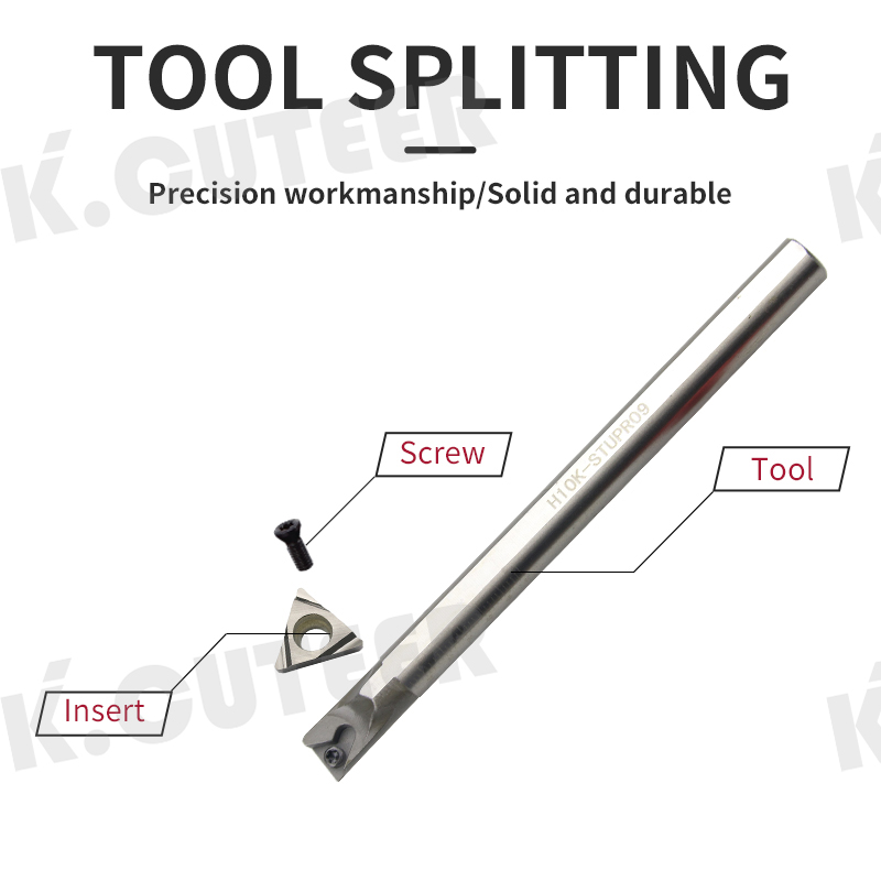 High speed steel arbor H08K-STUPR09 H16Q-STFPR11 Internal hole Turning Tool 