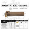  spring steel 7-Shaped Face Groove Cutter Double Head Turning Tool Holder For Carbide Insert 